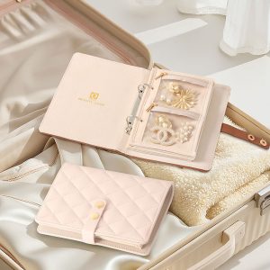 Jewelry storage book made of PU material