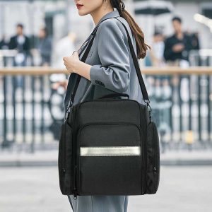 3329 OBOX Extra Large Adjustable Dividers PVC Oxford Makeup Organizer Cosmetic Case