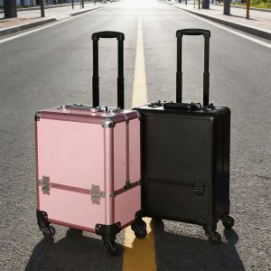 3643 OBOX Extra Large Adjustable Dividers PVC Makeup Train Case Makeup Makeup Organizer Cosmetic Case