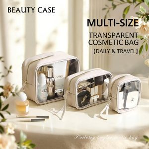 Toiletry Bag PU/PVC transparent makeup bag/waterproof toiletry bag