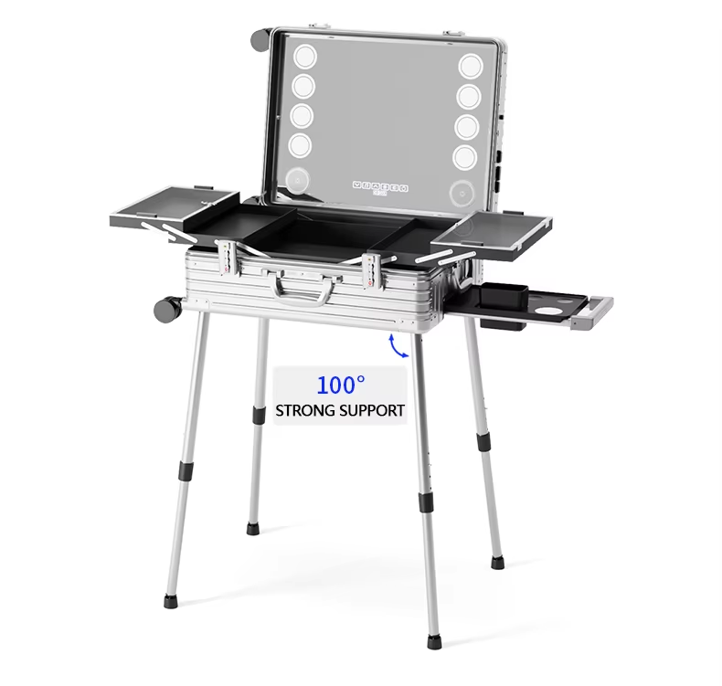 LM6 LED makeup case professional cosmetic storage and lighting solution OEM ODM customizable beauty case product
