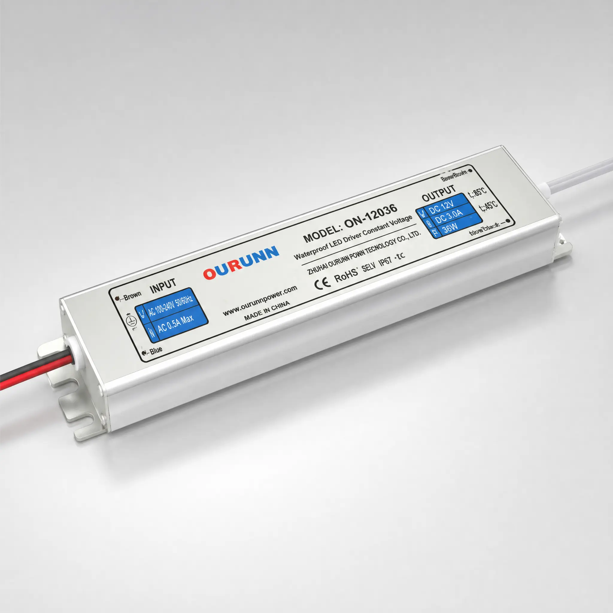 Certified 36W constant voltage IP67 waterproof LED driverCertified 36W constant voltage IP67 waterproof LED driver