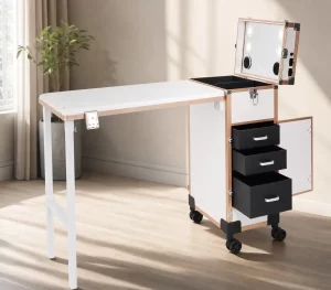 AL3829 rolling manicure table for OEM and ODM bulk buyers