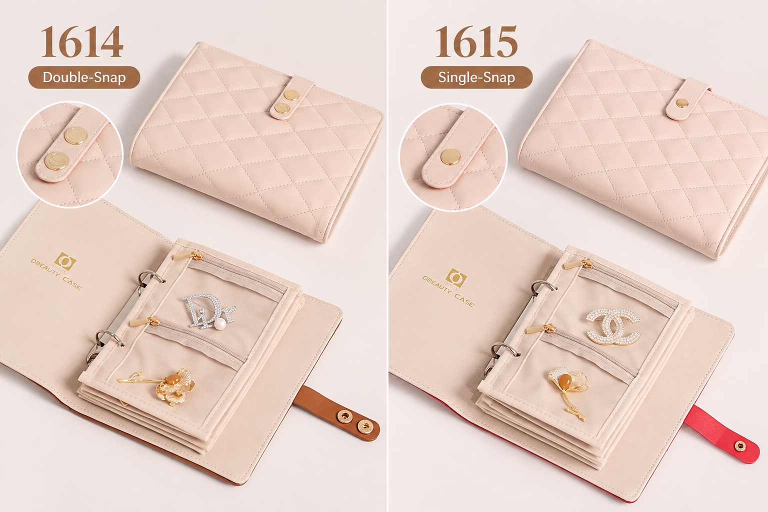 1614 and 1615 jewelry storage book comparison