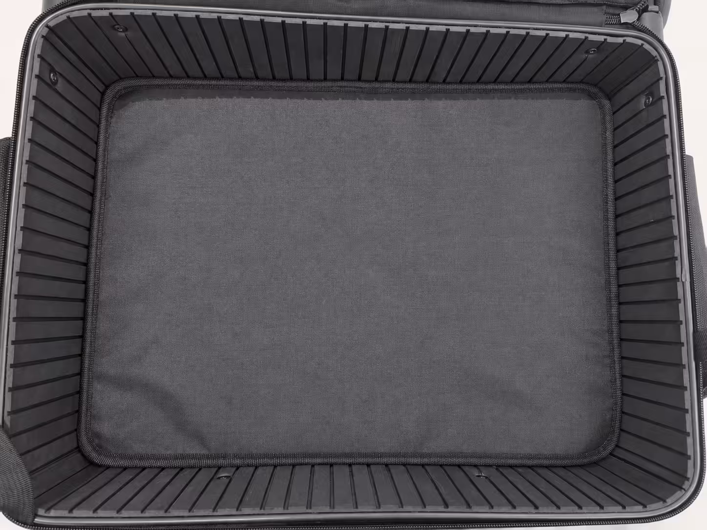 4229 makeup case with all four boxes removed and the support platform still in place